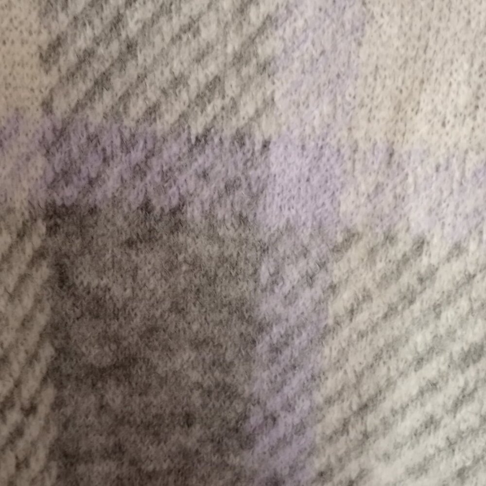 'LOFT' Cowl neck oversized Plaid Sweater Size S NWOT - Picture 7 of 12